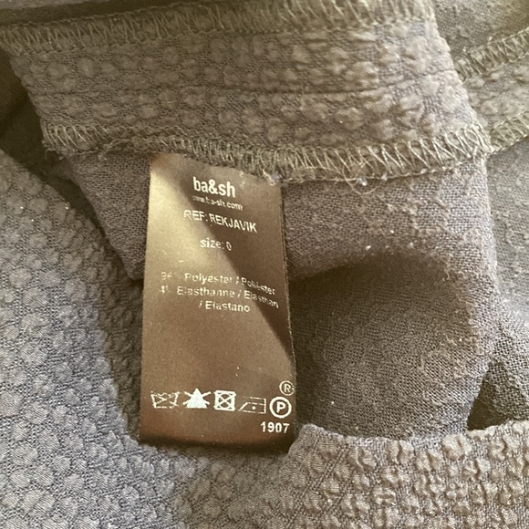 Ba&sh navy dress with gold piping sz0 - Picture 6 of 6